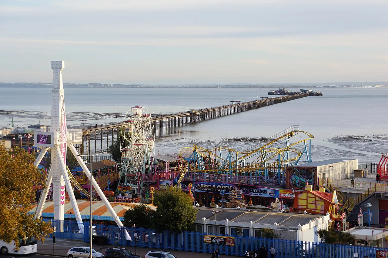 Southend pier and adventure island