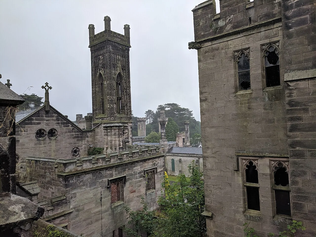 View of Alton Towers from roof