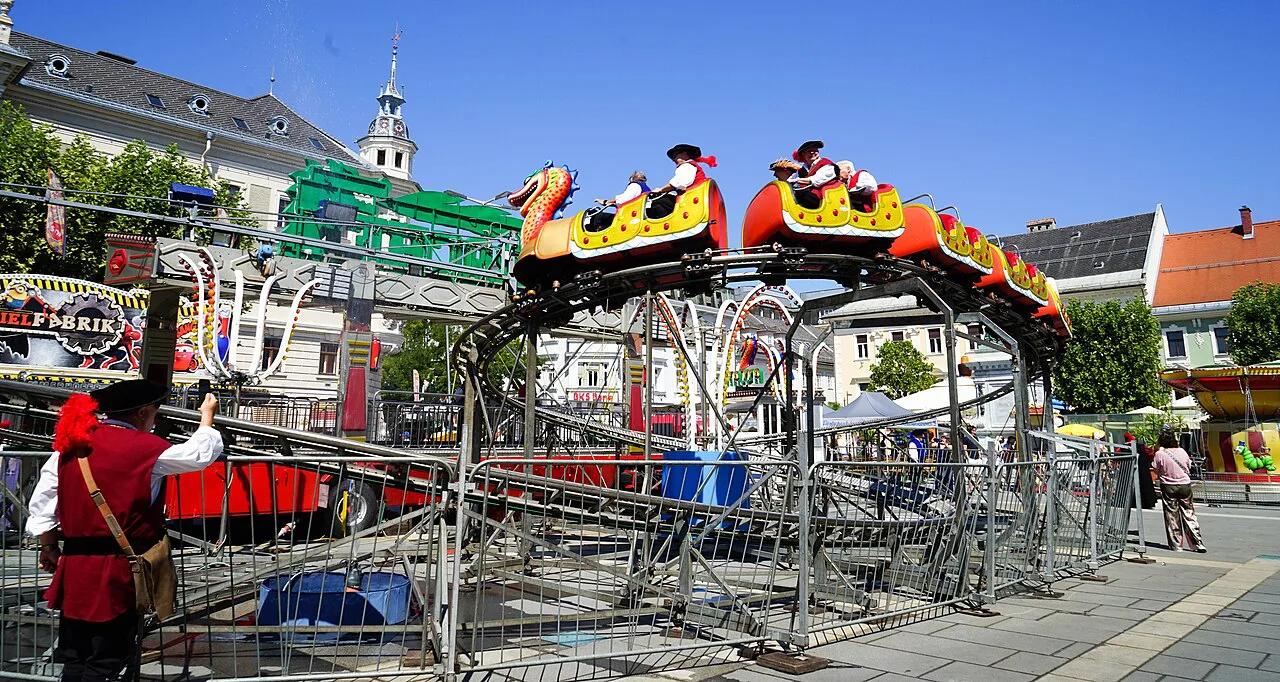 Stadtrichter beim Volksfest "Altstadtzauber" in Klagenfurt, Austria, Europe