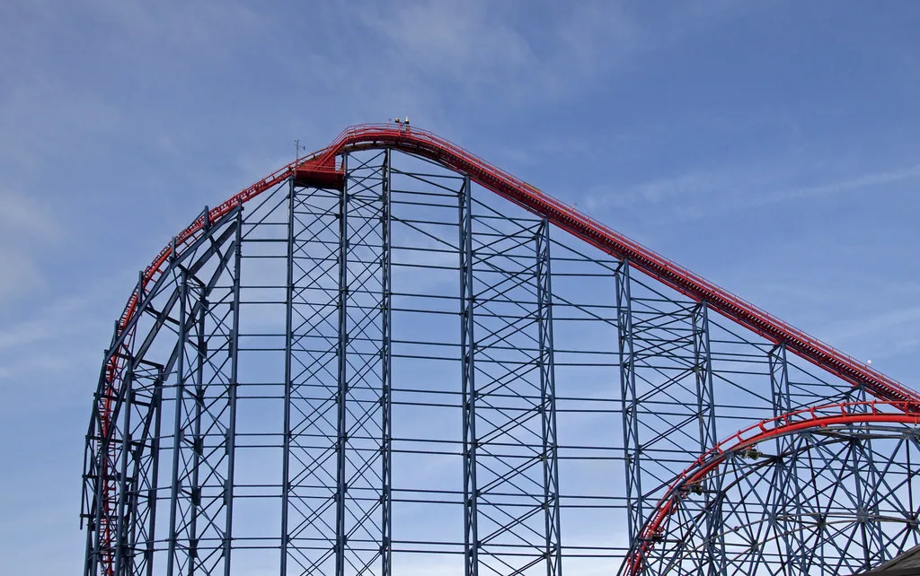Roller coaster, Blackpool Pleasure Beach