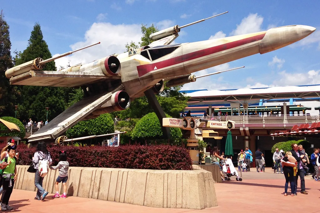 Incom T-65B X-Wing Starfighter (full size mock-up), Disneyland Paris