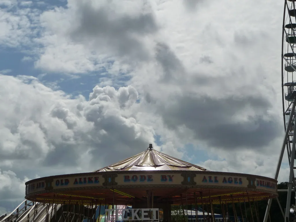 Merry go round and big wheel, Dreamland Margate