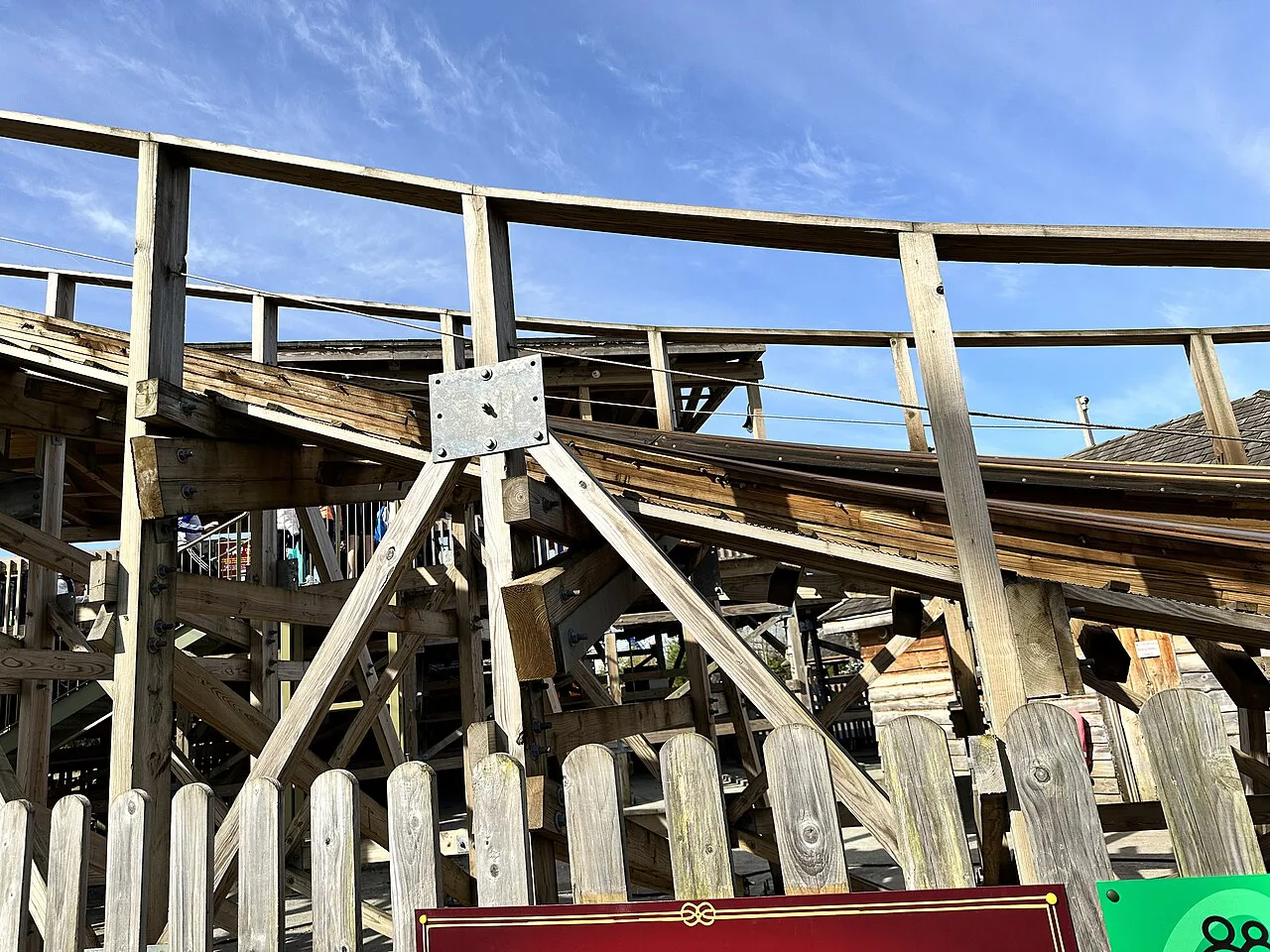 The Cú Chulainn Coaster Emerald Park track close-up
