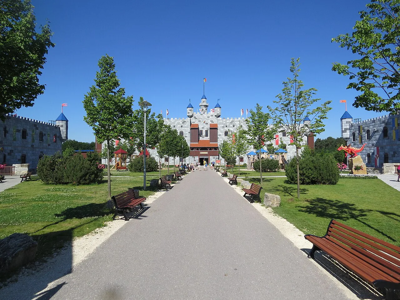Castle at Legoland Deutschland at Günzburg