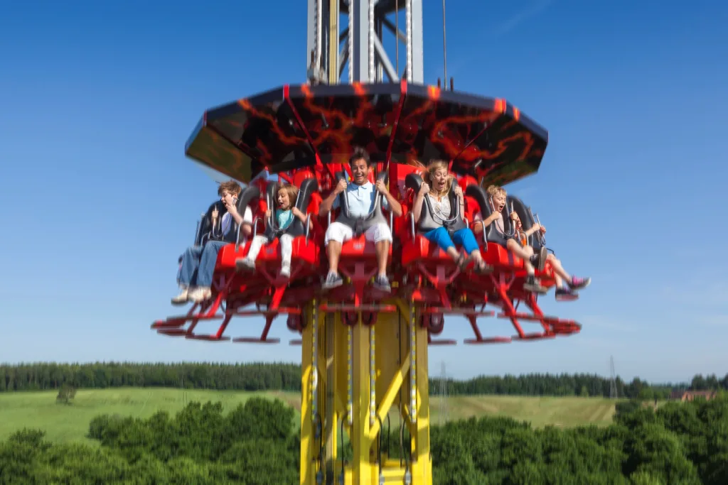 Magma Drop Tower Ride at Paultons Park