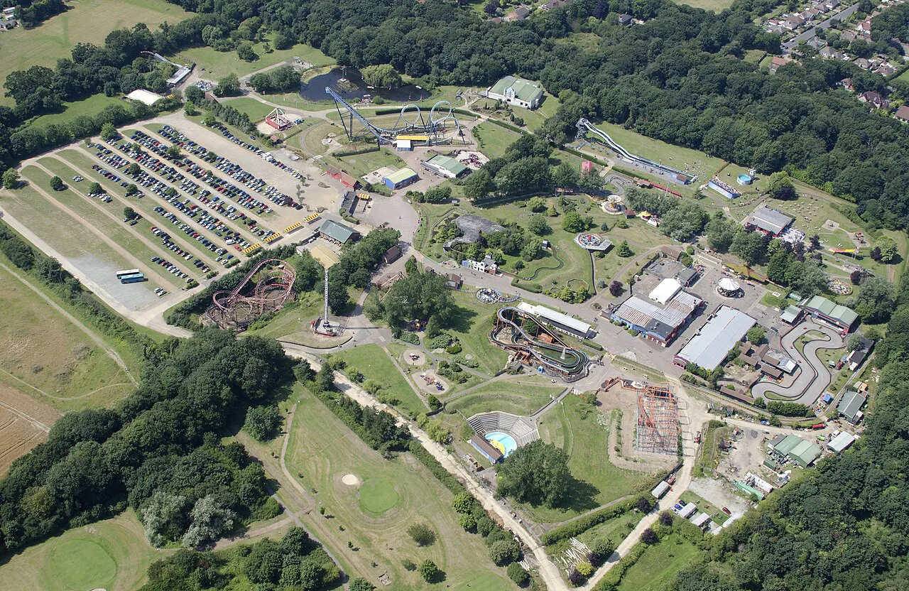 Pleasurewood Hills aerial image - Suffolk UK