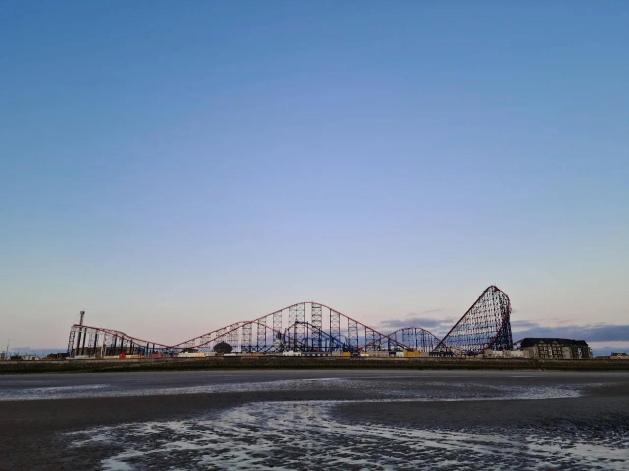 Blackpool Pleasure Beach from South Beach