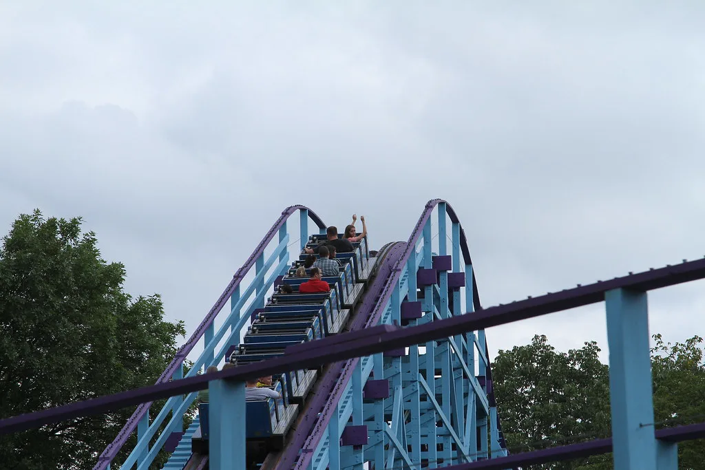 Emily on the Kingdom Roller Coaster, Europe