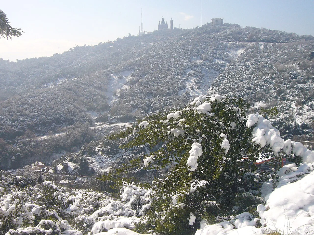 Tibidabo - nevada febrer